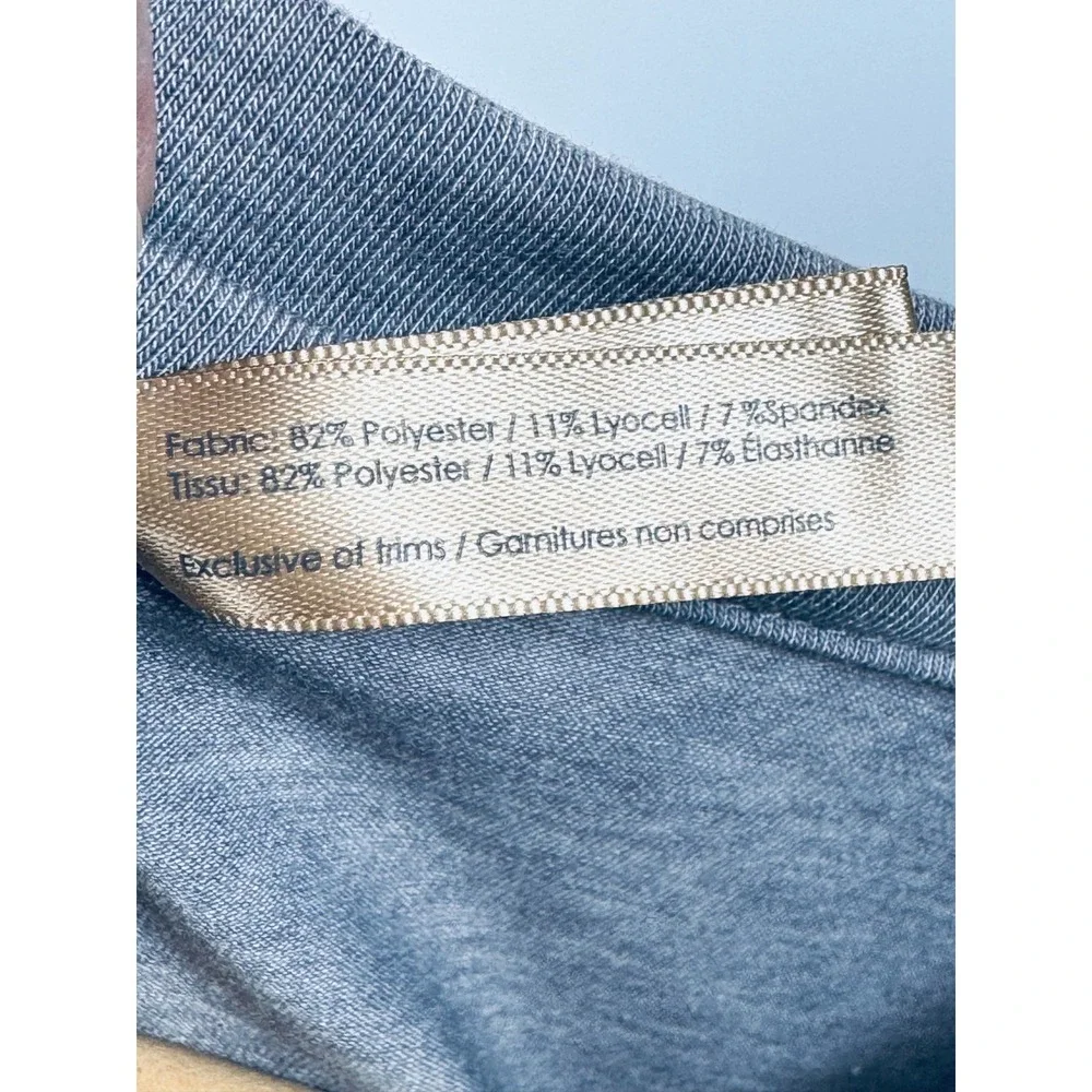 Indygena Indyeva Dress Medium Gray Lyocell Blend Stretch Performance Travel